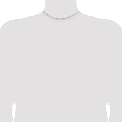 14 Inch Sterling Silver .8mm Curb Chain Necklace