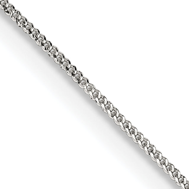 14 Inch Sterling Silver .8mm Curb Chain Necklace