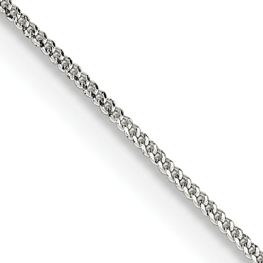 24 Inch Sterling Silver .8mm Curb Chain Necklace