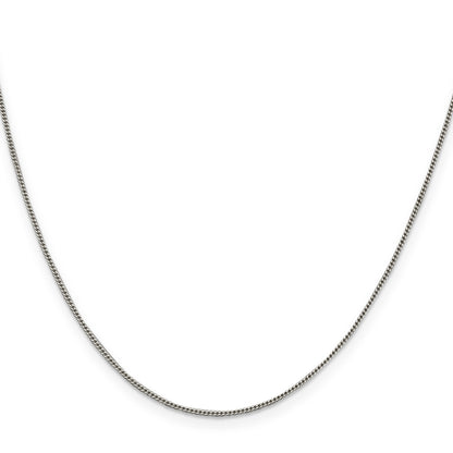 16 Inch Sterling Silver 1mm Curb Chain Necklace