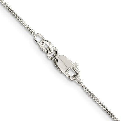 14 Inch Sterling Silver 1mm Curb Chain Necklace