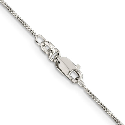 24 Inch Sterling Silver 1mm Curb Chain Necklace