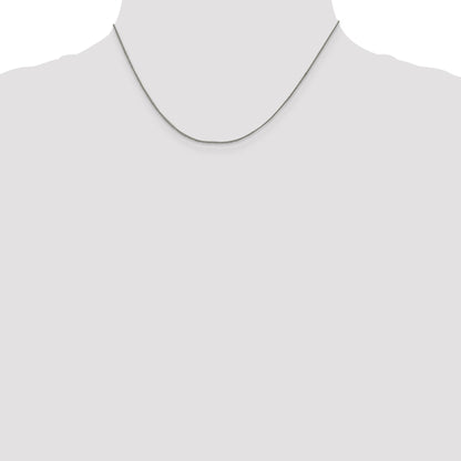 16 Inch Sterling Silver 1mm Curb Chain Necklace