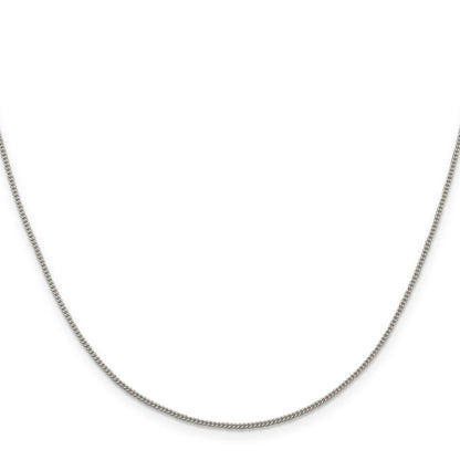 20 Inch Sterling Silver 1.15mm Curb Chain Necklace