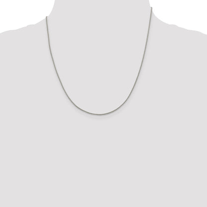 20 Inch Sterling Silver 1.15mm Curb Chain Necklace