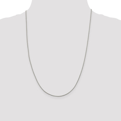 24 Inch Sterling Silver 1.15mm Curb Chain Necklace