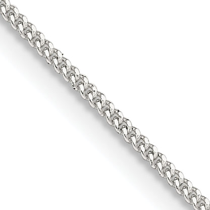 16 Inch Sterling Silver 1.15mm Curb Chain Necklace