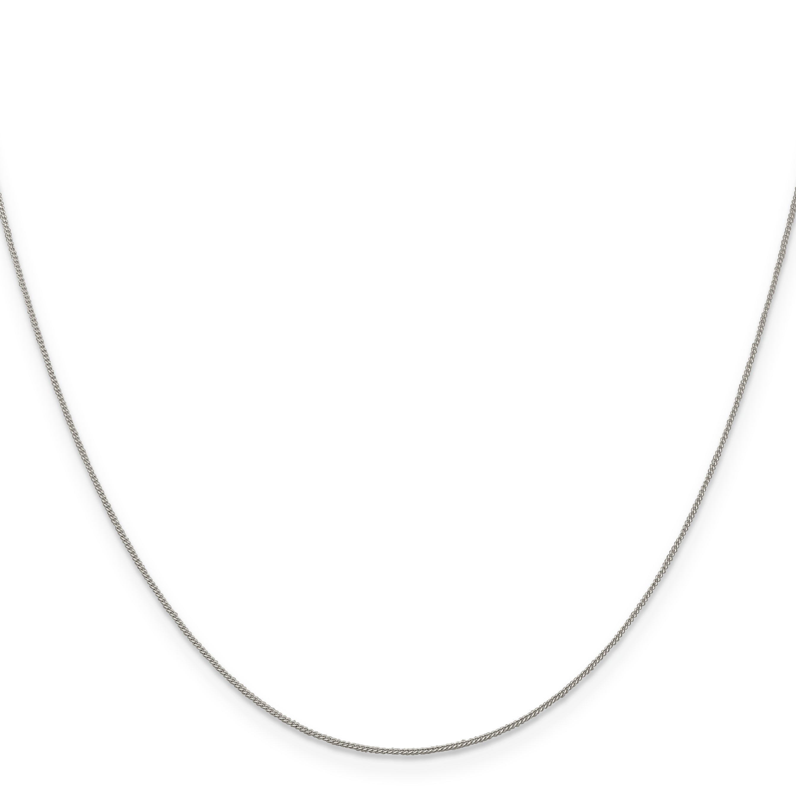 16 Inch Sterling Silver .5mm Curb Chain Necklace