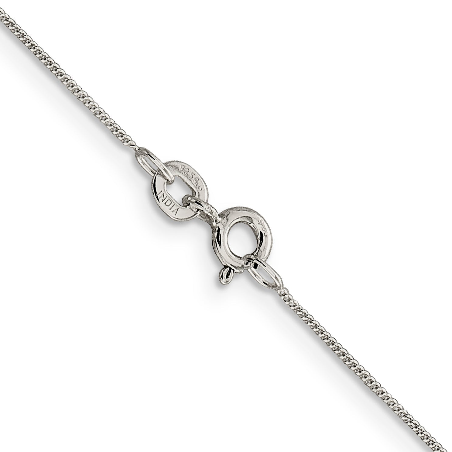 16 Inch Sterling Silver .5mm Curb Chain Necklace