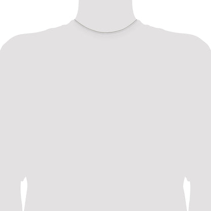 14 Inch Sterling Silver .5mm Curb Chain Necklace