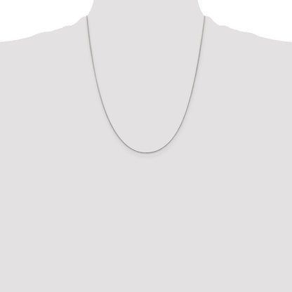 22 Inch Sterling Silver .5mm Curb Chain Necklace