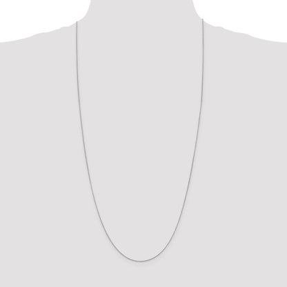 30 Inch Sterling Silver .5mm Curb Chain Necklace