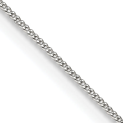 18 Inch Sterling Silver .5mm Curb Chain Necklace
