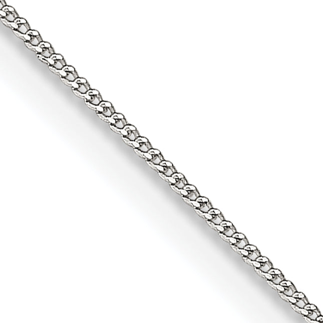 22 Inch Sterling Silver .5mm Curb Chain Necklace