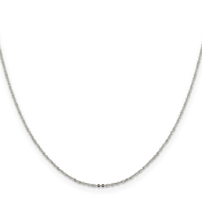 18 Inch Sterling Silver 1.15mm Flat Cable Chain Necklace