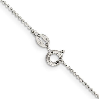 16 Inch Sterling Silver 1.15mm Flat Cable Chain Necklace