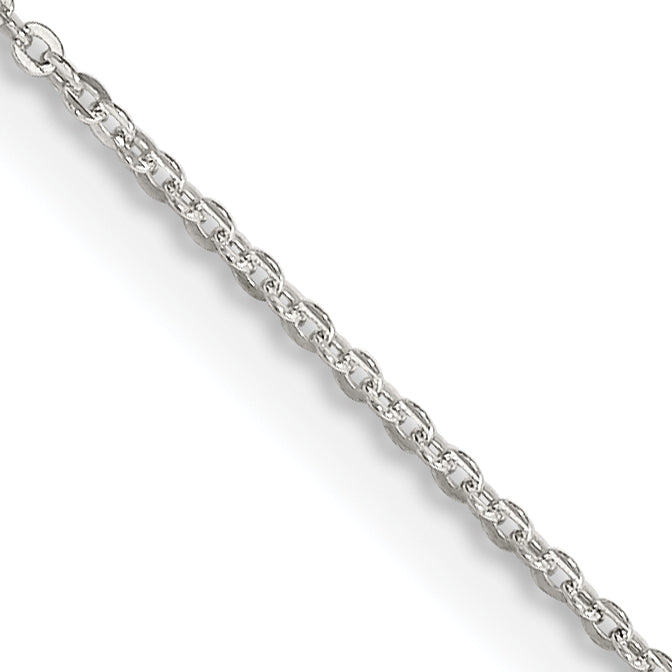 16 Inch Sterling Silver 1.15mm Flat Cable Chain Necklace