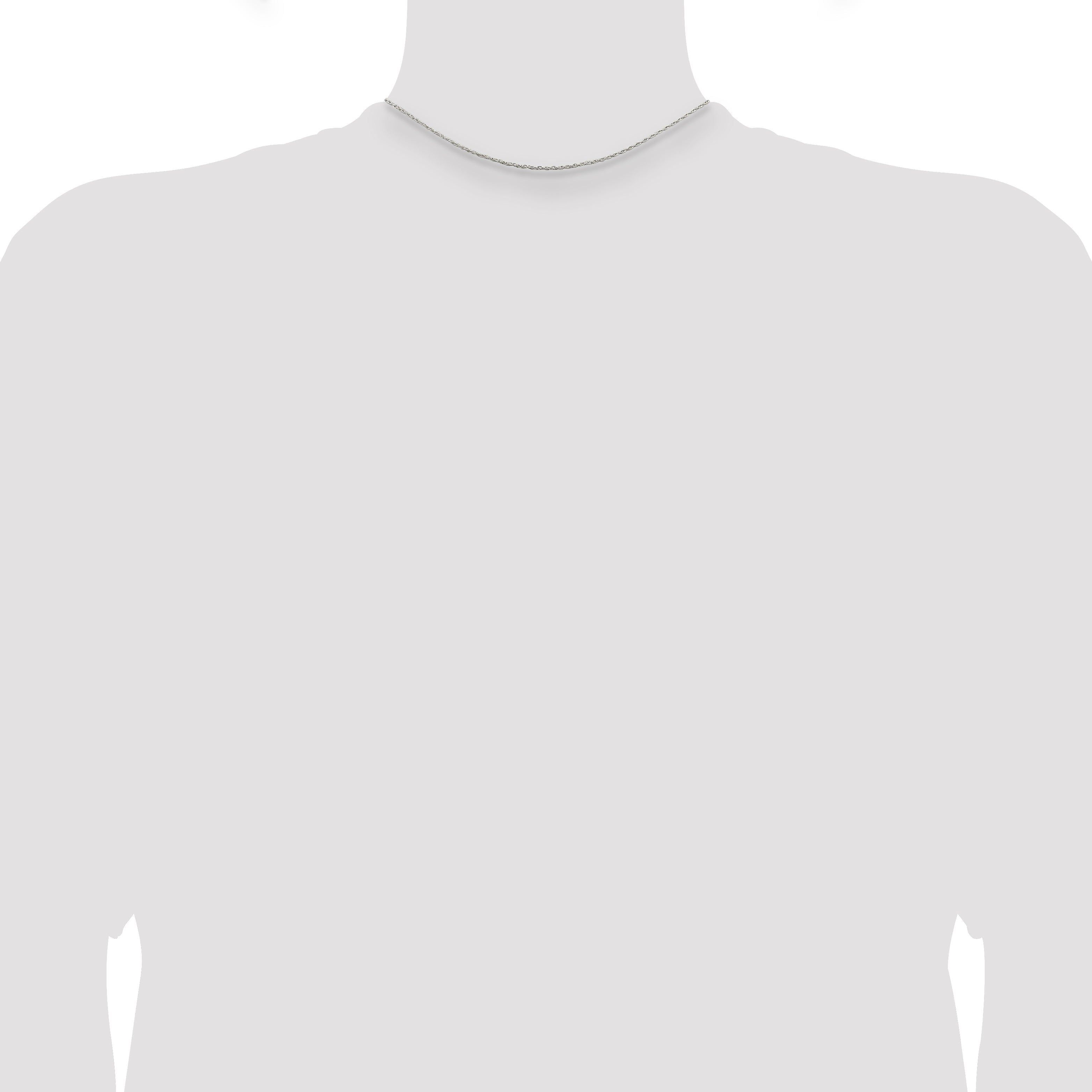 14 Inch Sterling Silver 1.25mm Loose Rope Chain Necklace