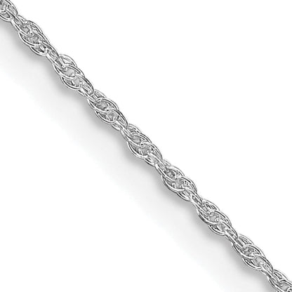 24 Inch Sterling Silver Rhodium-Plated 1.25mm Loose Rope Chain Necklace