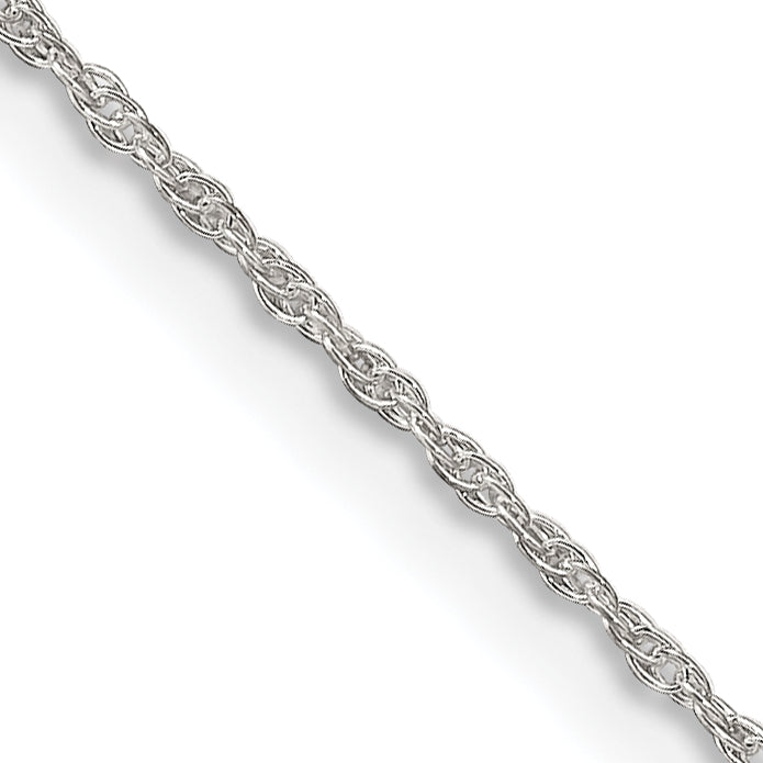18 Inch Sterling Silver 1.25mm Loose Rope Chain Necklace