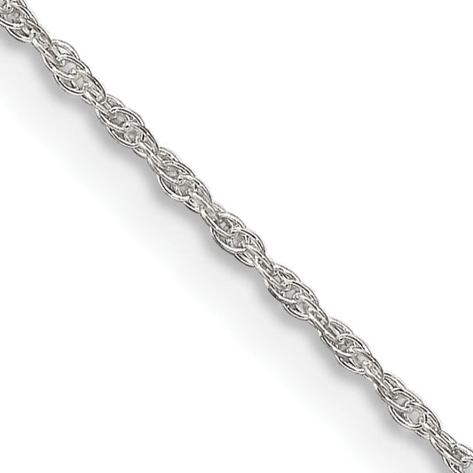 30 Inch Sterling Silver 1.25mm Loose Rope Chain Necklace