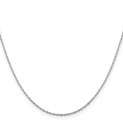 16 Inch Sterling Silver .5mm Flat Link Cable Chain Necklace