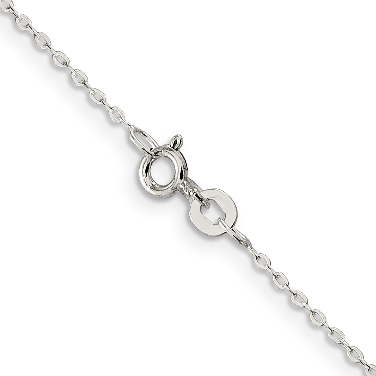 20 Inch Sterling Silver .5mm Flat Link Cable Chain Necklace