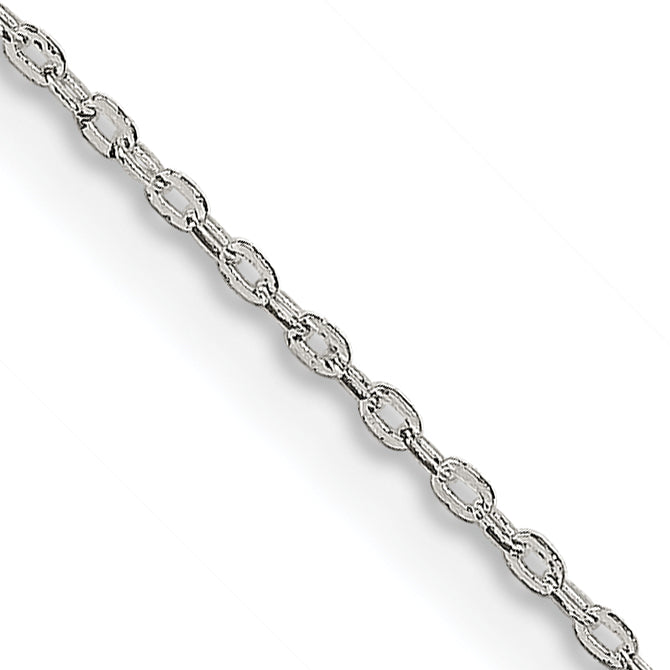 24 Inch Sterling Silver .5mm Flat Link Cable Chain Necklace