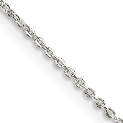 16 Inch Sterling Silver .9mm Flat Link Cable Chain Necklace