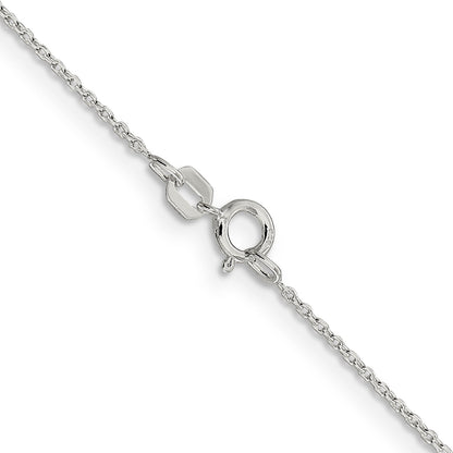 16 Inch Sterling Silver .95mm Diamond-Cut Forzantina Cable Chain Necklace