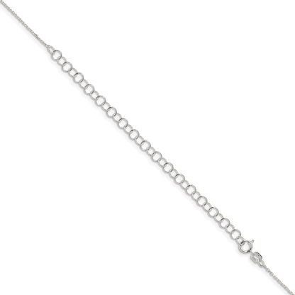 22 Inch Sterling Silver .95mm Diamond-Cut Forzantina Cable Chain W/4In Ext.