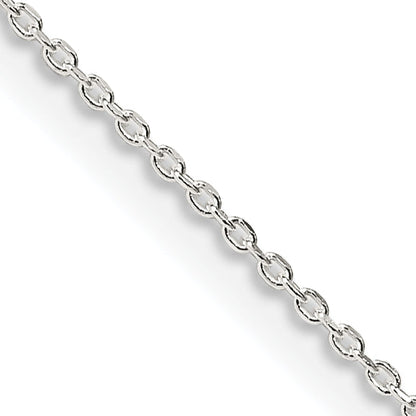 22 Inch Sterling Silver .95mm Diamond-Cut Forzantina Cable Chain W/4In Ext.