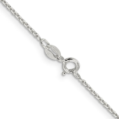 16 Inch Sterling Silver 1.4mm Diamond-Cut Forzantina Cable Chain Necklace
