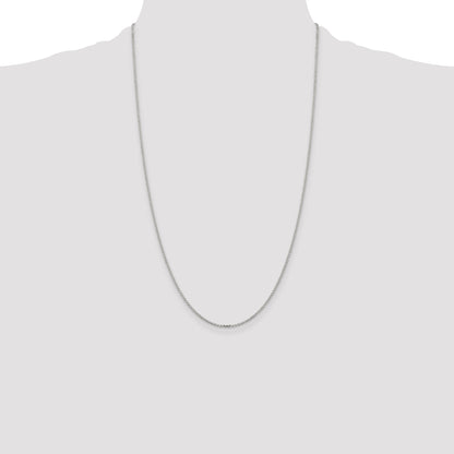 26 Inch Sterling Silver 1.4mm Diamond-Cut Forzantina Cable Chain Necklace