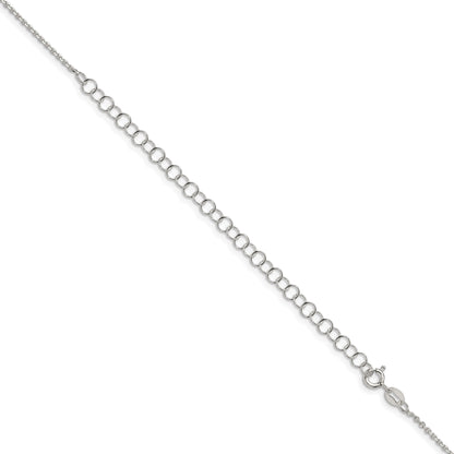 22 Inch Sterling Silver 1.4mm Diamond-Cut Forzantina Cable Chain W/4In Ext.