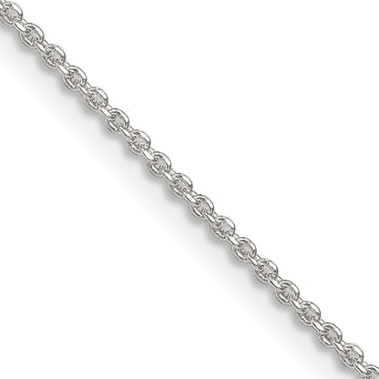 26 Inch Sterling Silver 1.4mm Diamond-Cut Forzantina Cable Chain Necklace