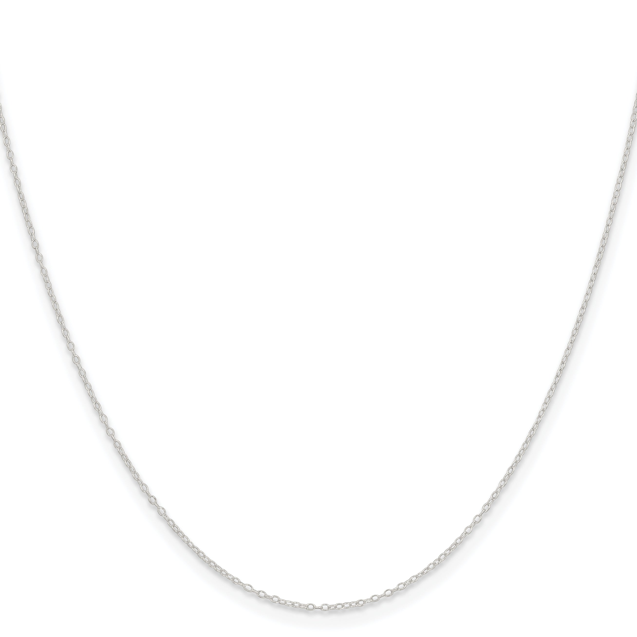 20 Inch Sterling Silver .95mm Forzantina Cable Chain Necklace