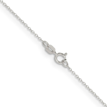 24 Inch Sterling Silver .95mm Forzantina Cable Chain Necklace