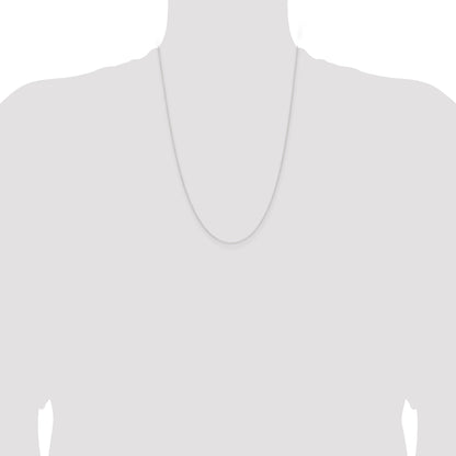 24 Inch Sterling Silver .95mm Forzantina Cable Chain Necklace