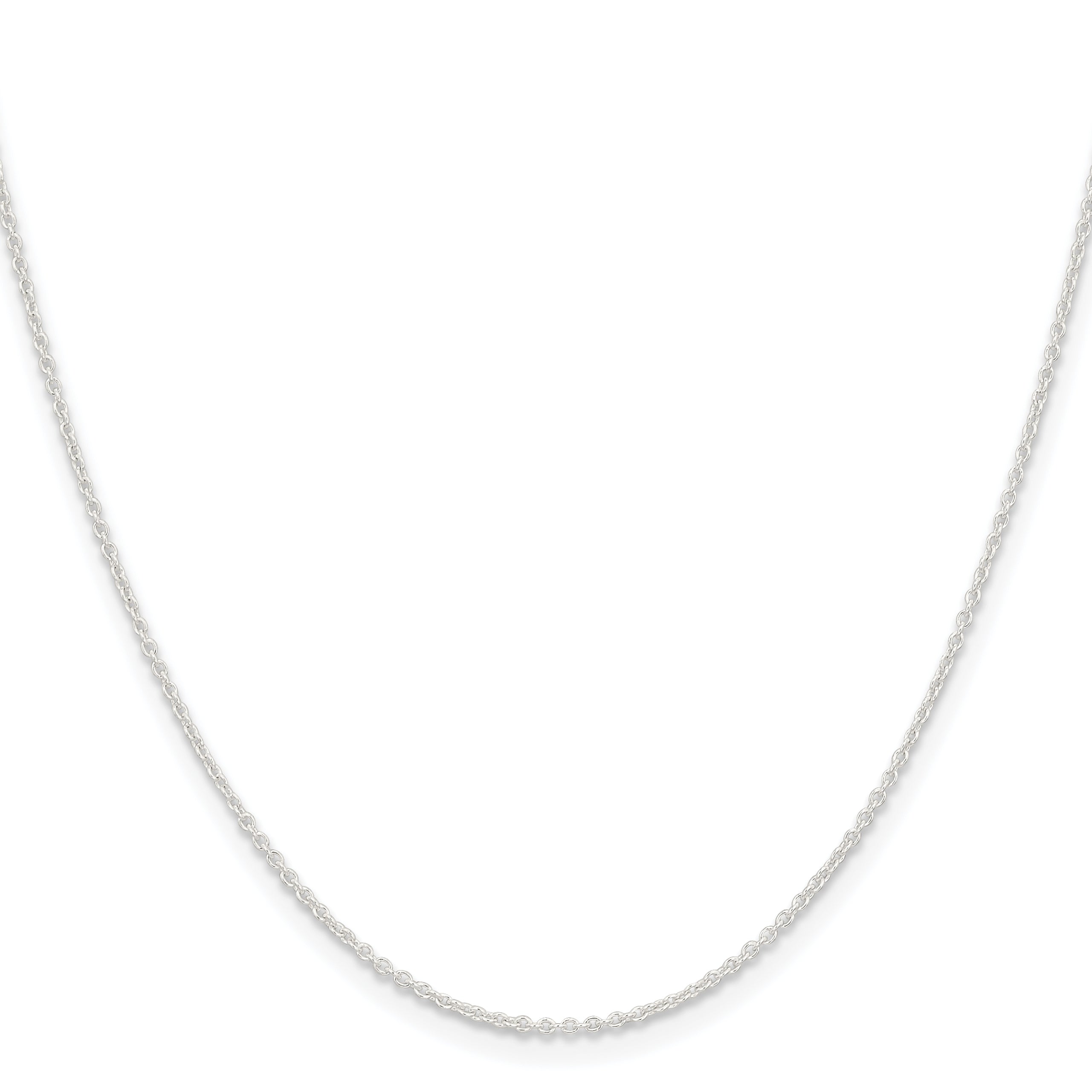 24 Inch Sterling Silver 1.45mm Forzantina Cable Chain Necklace