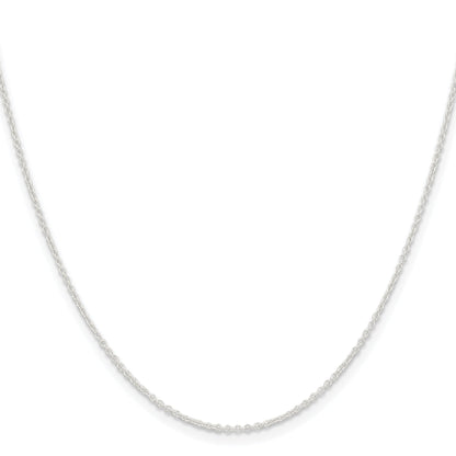 24 Inch Sterling Silver 1.45mm Forzantina Cable Chain Necklace