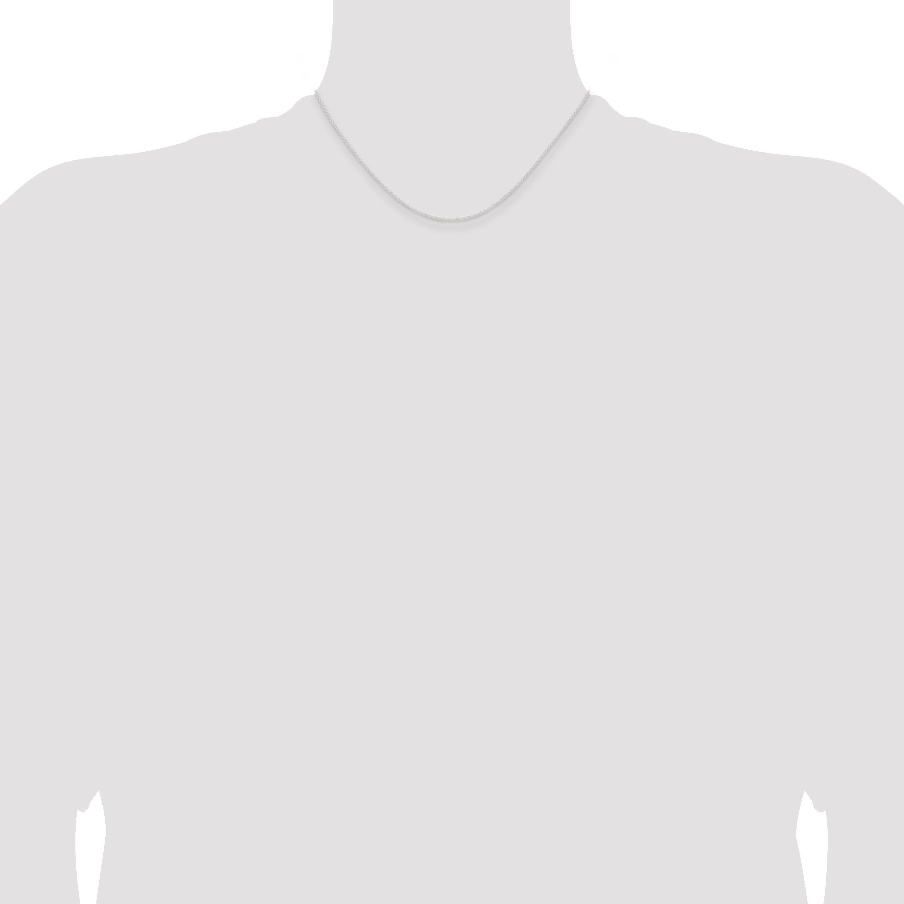 16 Inch Sterling Silver 1.45mm Forzantina Cable Chain Necklace