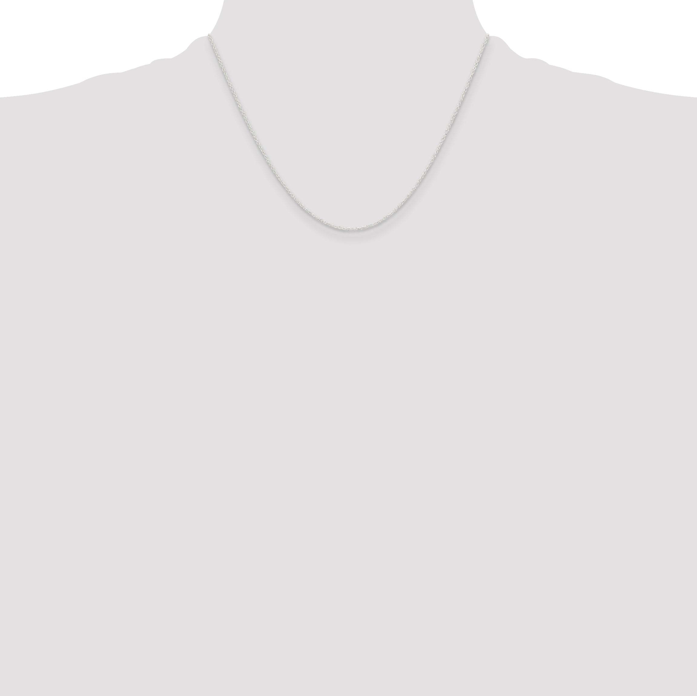 18 Inch Sterling Silver 1.45mm Forzantina Cable Chain Necklace