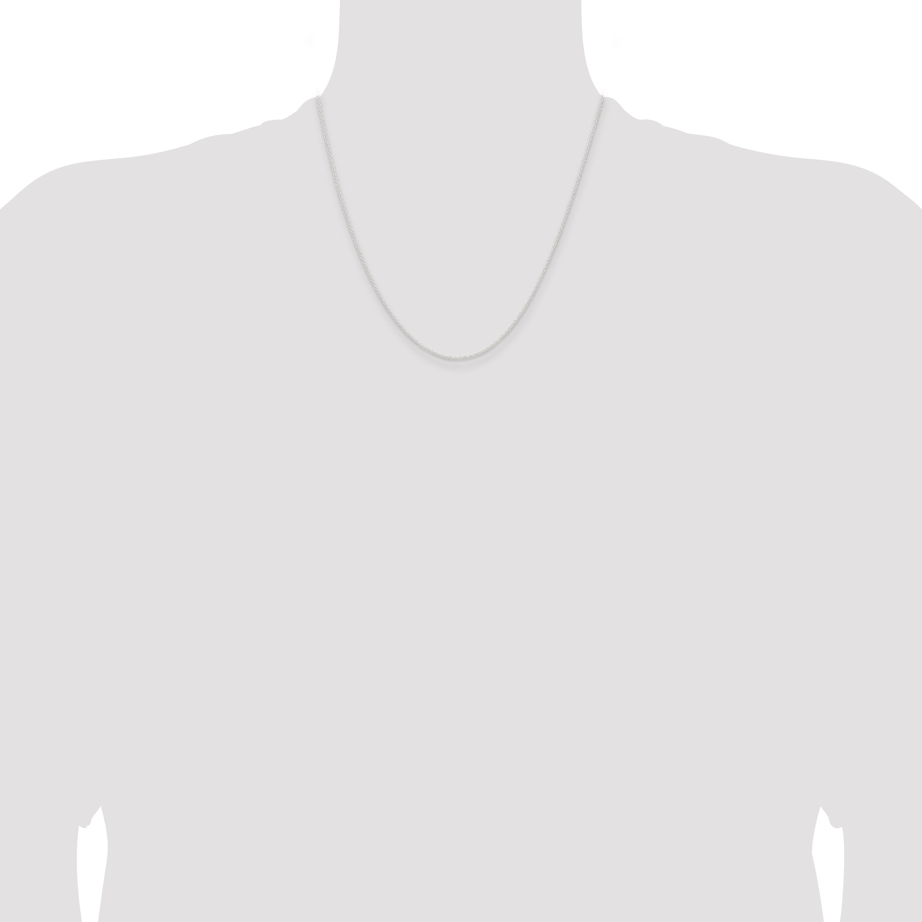 20 Inch Sterling Silver 1.45mm Forzantina Cable Chain Necklace