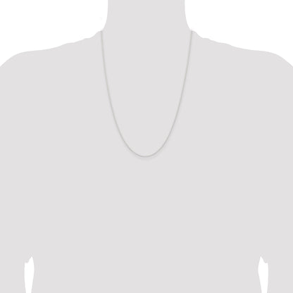 24 Inch Sterling Silver 1.45mm Forzantina Cable Chain Necklace