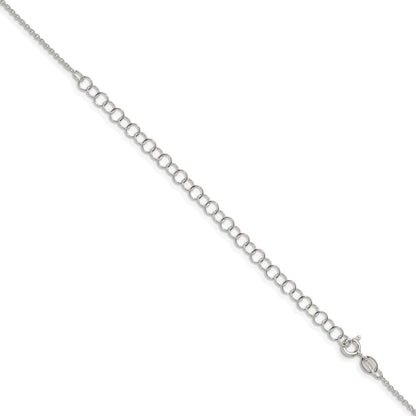 22 Inch Sterling Silver 1.45mm Forzantina Cable Chain W/4In Ext.