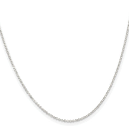 22 Inch Sterling Silver 1.6mm Forzantina Cable Chain Necklace