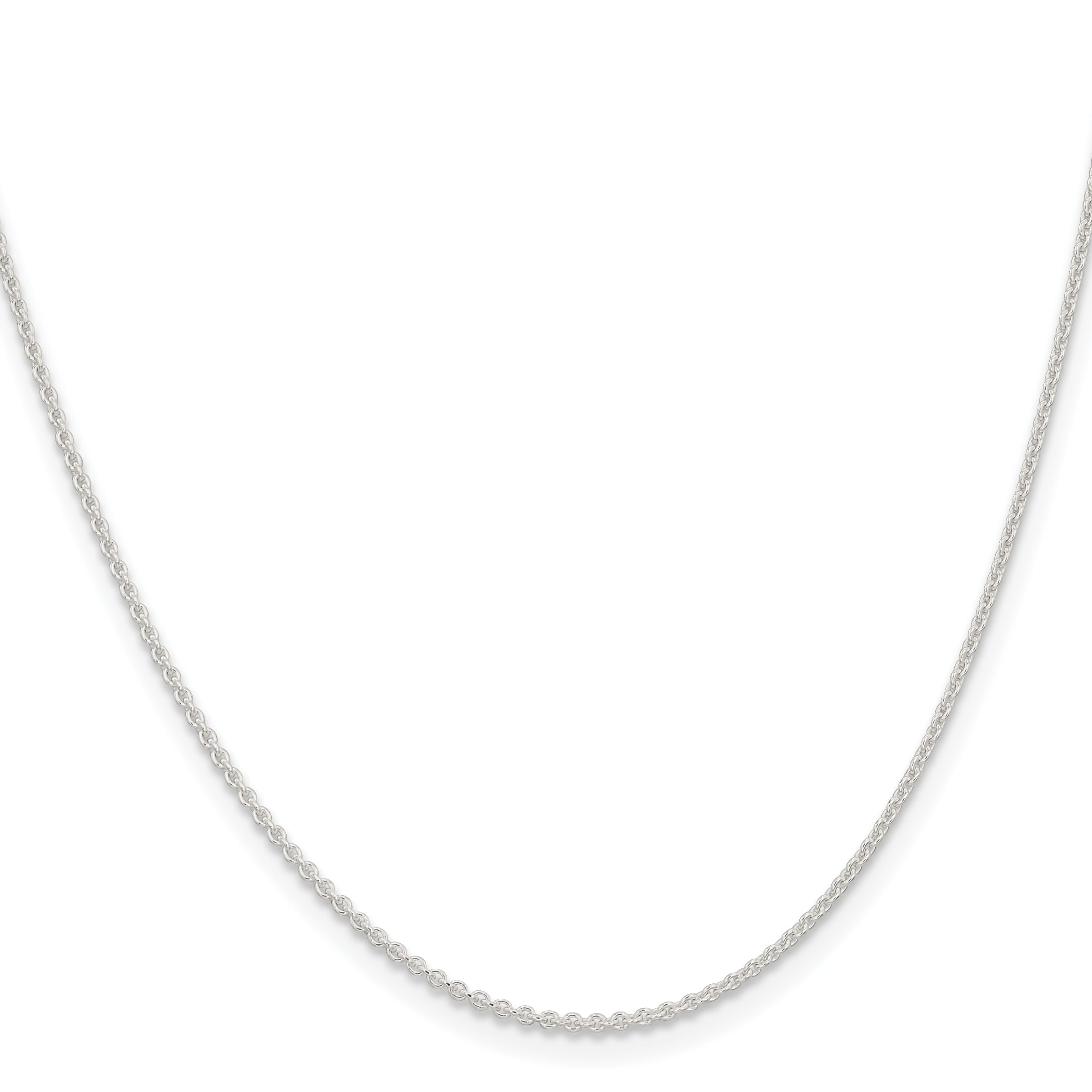 24 Inch Sterling Silver 1.6mm Forzantina Cable Chain Necklace