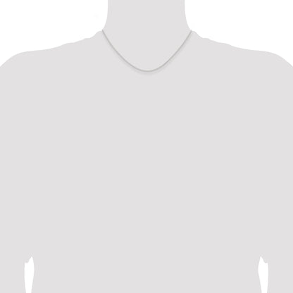 16 Inch Sterling Silver 1.6mm Forzantina Cable Chain Necklace