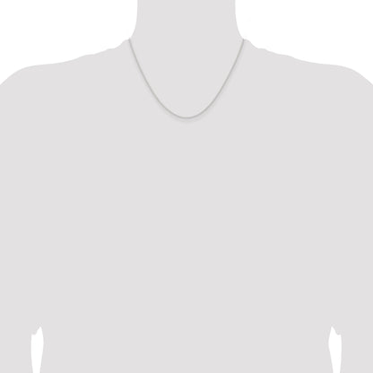 18 Inch Sterling Silver 1.6mm Forzantina Cable Chain Necklace